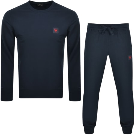 Emporio Armani Full Zip Lounge Set Navy Mainline Menswear